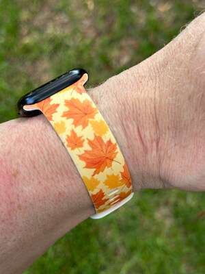 Fall Leaves Watch Bands for Apple Watch Samsung Fitbit Hello Fall Autumn iWatch 20 22 38 40 41 42 44 45 49mm - image1